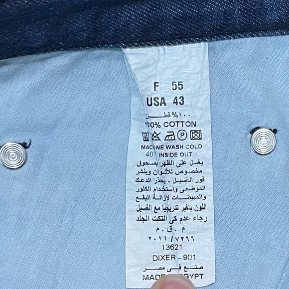 Jeans Men Mobaco Cottons size 43 Color Blue - Picture 9 of 16